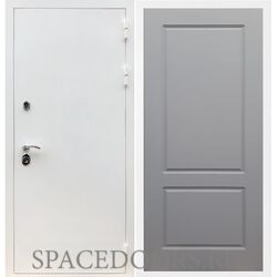 Входная дверь REX 5 белая шагрень ФЛ-117 силк титан