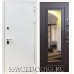 Входная дверь REX 5 белая шагрень ФЛЗ-120 венге