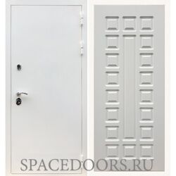 Входная дверь REX 5 белая шагрень ФЛ-183 белый ясень