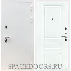 Входная дверь REX 5 белая шагрень ФЛ-243 силк сноу