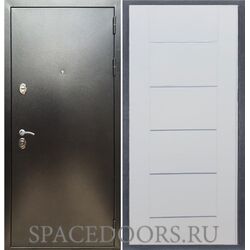 Входная дверь REX 5 (антик серебро) B03 молдинги белый ясень