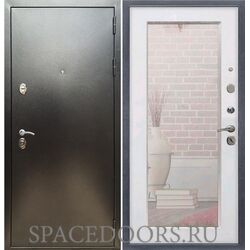 Входная дверь REX 5 (антик серебро) пастораль белый ясень