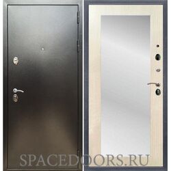 Входная дверь REX 5 (антик серебро) пастораль лиственница беж