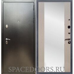 Входная дверь REX 5 (антик серебро) сб-16 лиственница бежевая