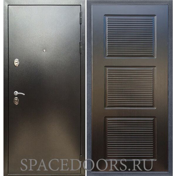 Входная дверь REX 5 (антик серебро) ФЛ-1 венге