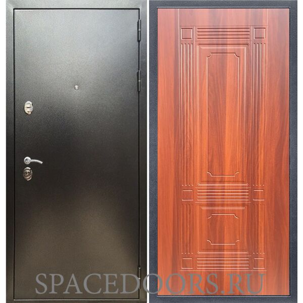 Входная дверь REX 5 (антик серебро) ФЛ-2 итальянский орех 6мм