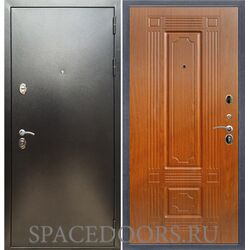 Входная дверь REX 5 (антик серебро) ФЛ-2 мореная береза 16мм