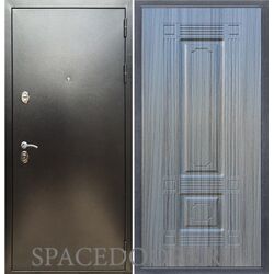 Входная дверь REX 5 (антик серебро) ФЛ-2 сандал серый 16 мм