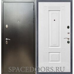 Входная дверь REX 5 (антик серебро) ФЛ-2 ясень белый 16 мм