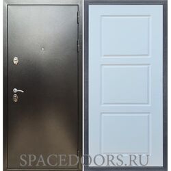 Входная дверь REX 5 (антик серебро) ФЛ-3 силк сноу