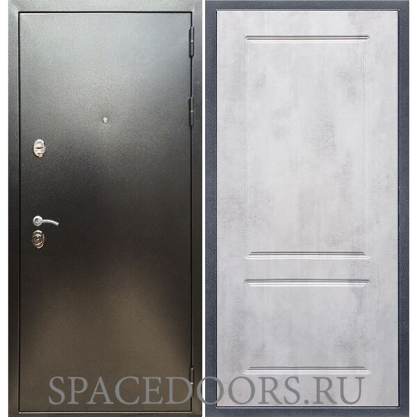 Входная дверь REX 5 (антик серебро) ФЛ-117 бетон светлый
