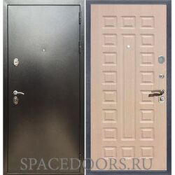 Входная дверь REX 5 (антик серебро) ФЛ-183 беленый дуб