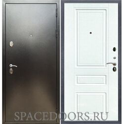 Входная дверь REX 5 (антик серебро) ФЛ-243 силк сноу