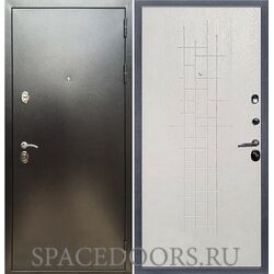 Входная дверь REX 5 (антик серебро) ФЛ-289 Белый ясень