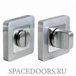 Morelli MH-WC-S55 SC/CP, завертка дверная, цвет - матовый хром/хром