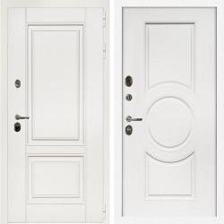 Входная дверь Афина Белый Мат + МС-100 белый матовый