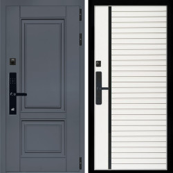 Входная дверь Афина Графит SMART + Агата