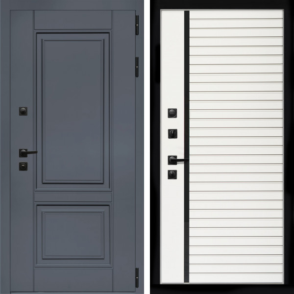 Входная дверь Афина Графит + Агата