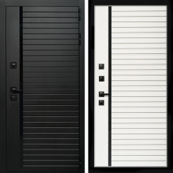 Входная дверь Агат (Черный кварц,черное стекло) + Агата