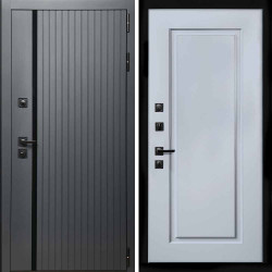 Входная дверь Интеко Агат графит ФЛ-119 Силк маус