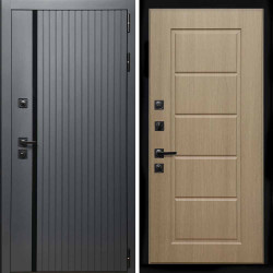 Входная дверь Интеко Агат графит ФЛ-39 Экодуб