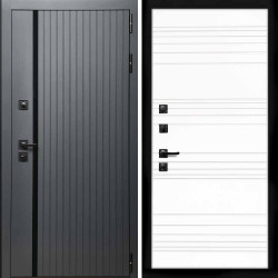 Входная дверь Интеко Агат графит Горизонт дуб кантри