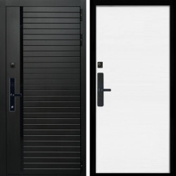 Входная дверь Агат SMART + Гладкая белый матовый