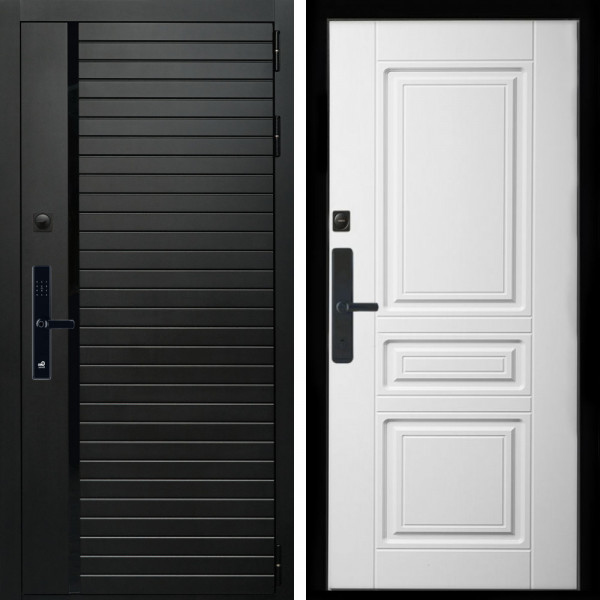 Входная дверь Агат SMART + Классика белый матовый