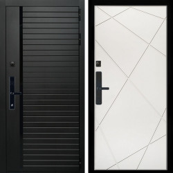 Входная дверь Агат SMART + Лучи белый