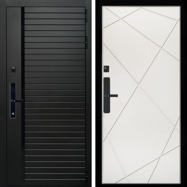 Входная дверь Агат SMART + Лучи белый