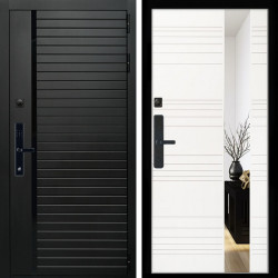 Входная дверь Агат SMART + Сити белый матовый