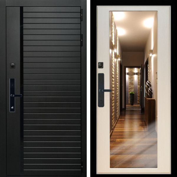 Входная дверь Агат SMART + Зеркало эко дуб