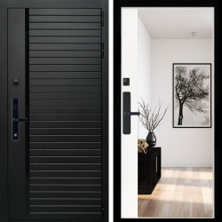 Входная дверь Агат SMART + Зеркало панорама Белый софт