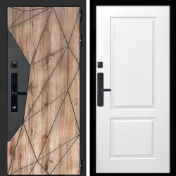 Входная дверь Авангард SMART + ФЛ-117 белый матовый