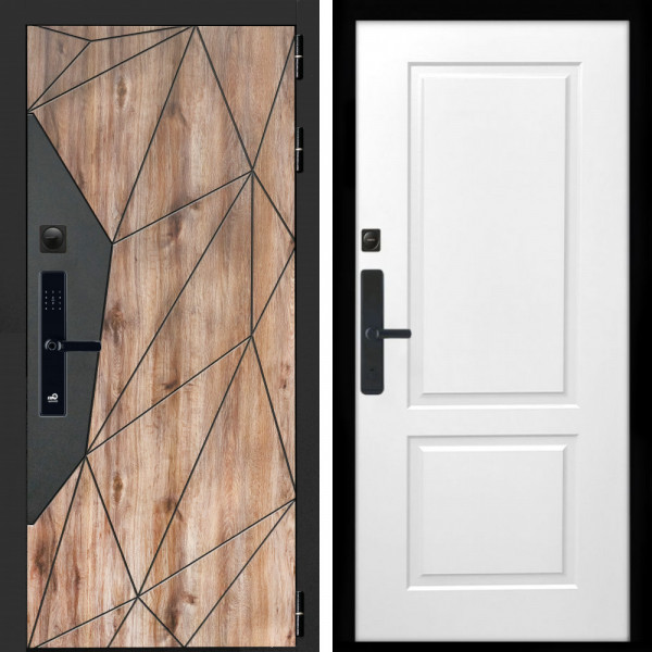 Входная дверь Авангард SMART + ФЛ-117 белый матовый