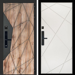 Входная дверь Авангард SMART + Лучи белый