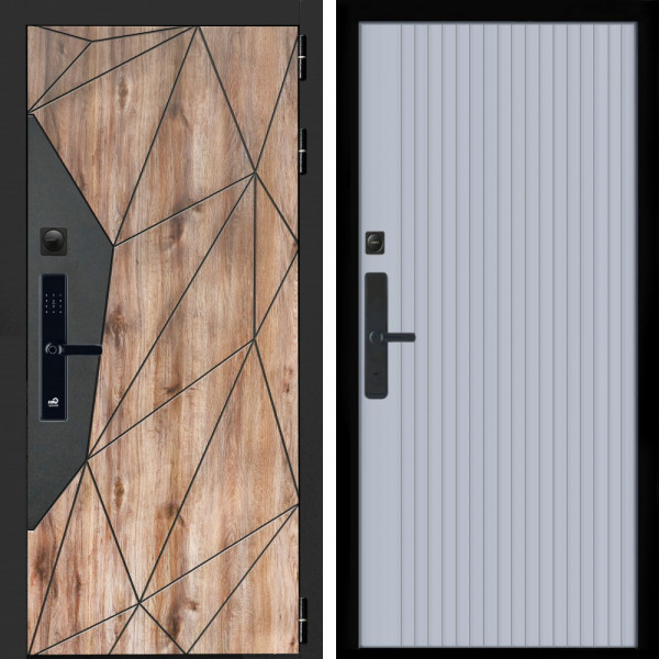 Входная дверь Авангард SMART + Вертикаль Силк маус