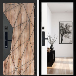 Входная дверь Авангард SMART + Зеркало панорама Белый софт