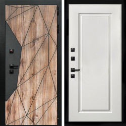 Входная дверь Авангард + ФЛ-119 белый матовый