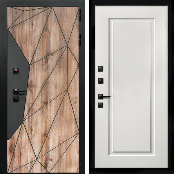 Входная дверь Авангард + ФЛ-119 белый матовый