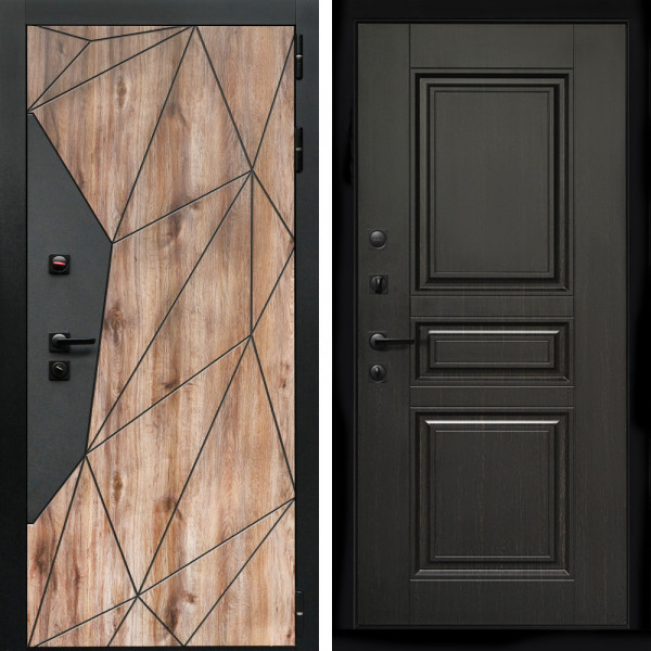 Входная дверь Авангард + Классика венге