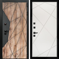 Входная дверь Авангард + Лучи белый