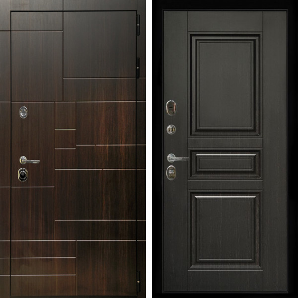 Входная дверь Домино + Классика венге