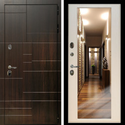 Входная дверь Домино + Зеркало эко дуб