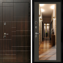 Входная дверь Домино + Зеркало венге