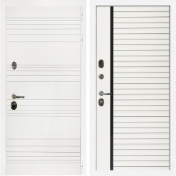 Входная дверь Гранд Белый Мат + Агата