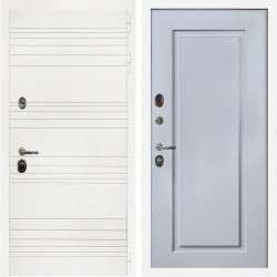 Входная дверь Гранд Белый Мат + ФЛ-119 силк маус