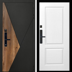 Входная дверь Гранит SMART + ФЛ-117 белый матовый