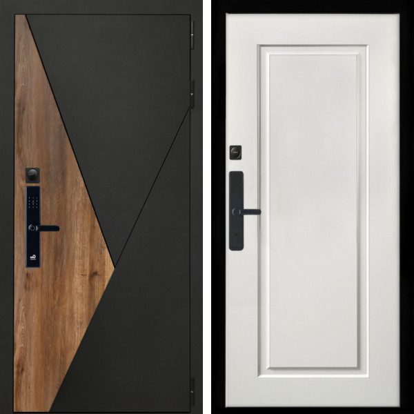 Входная дверь Гранит SMART + ФЛ-119 белый матовый