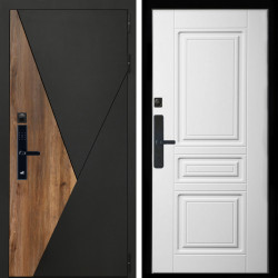 Входная дверь Гранит SMART + Классика белый матовый